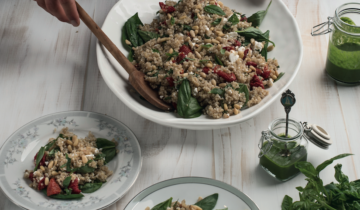 Recette : Salade italienne de quinoa à l’huile de basilic