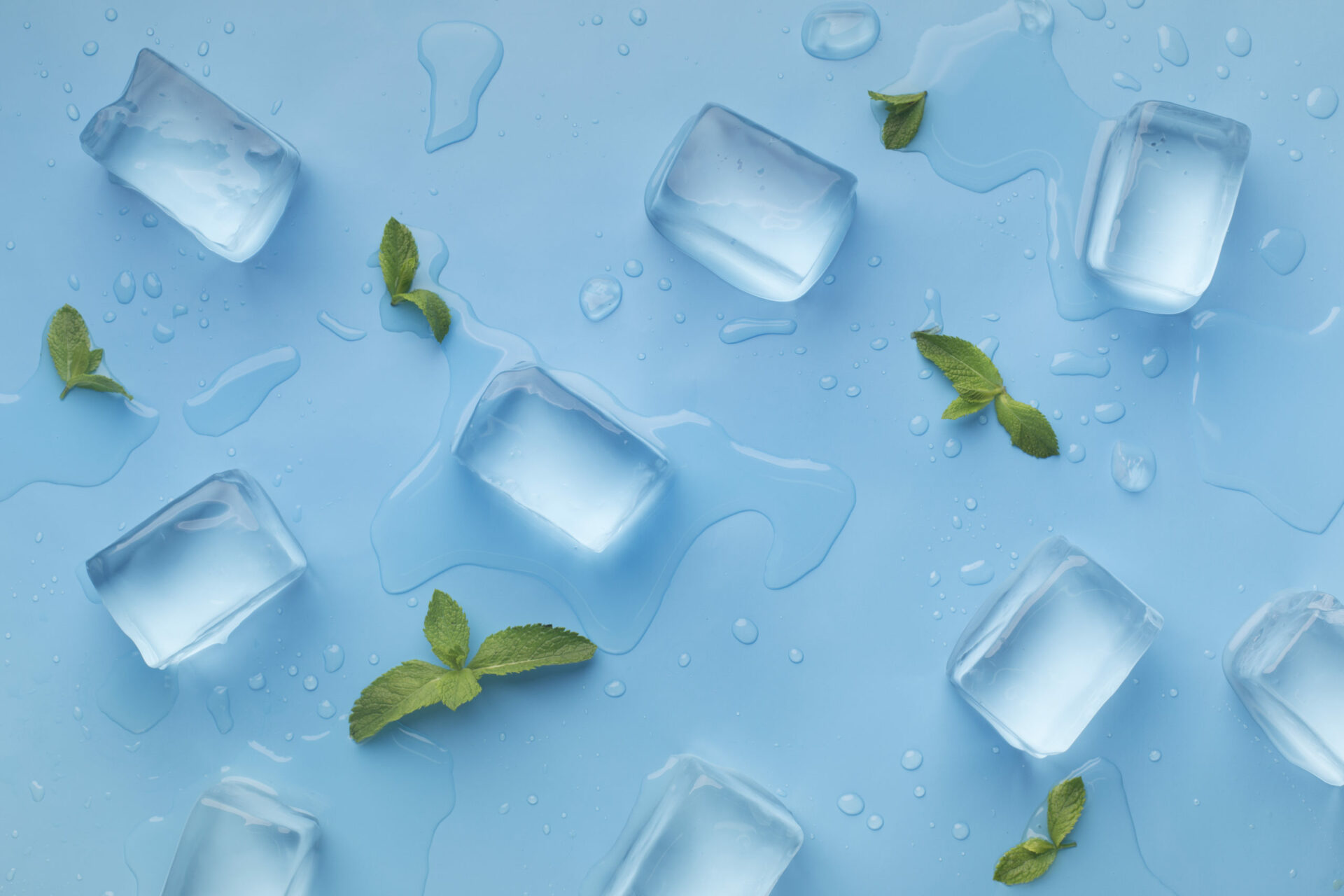 fresh summer background with big ice cubes and min FZSCU7W scaled